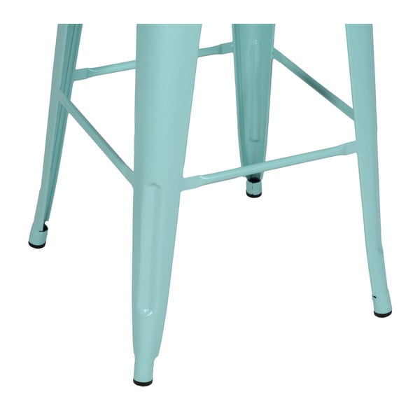 Türkiissinised metallist baaritoolid 2 tk komplektis (istme kõrgus 76,5 cm) - Ixia-image-2