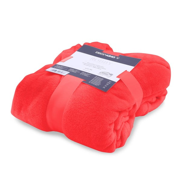 Punane unisex mikrokiust hommikumantel, suurus M Robby - DecoKing-image-1