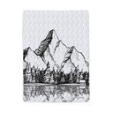 Must-valge puuvill-satiinist teki ja padjapüüride komplekt 140x200 cm Cabin In The Mountain – Butter Kings