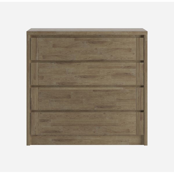 Pruun tammepuidust madal kummut 105x96 cm Timo - Olivia Living-image-2