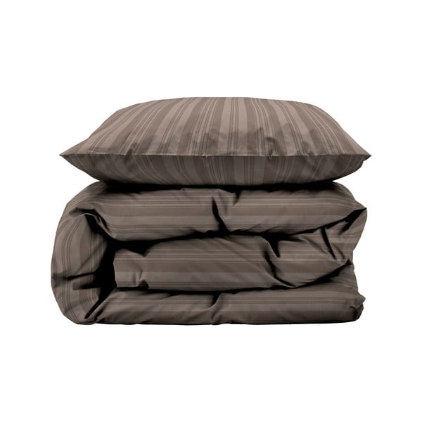 Taupe damastist pikendatud voodipesu üheinimesevoodile 140x220 cm Noble - Södahl-image-2