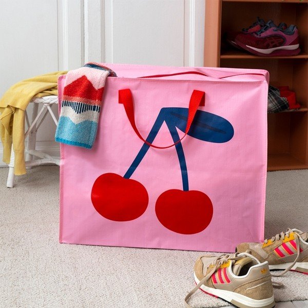 Taaskasutatud plastist riidekast 28x58x48 cm Cherry - Rex London-image-1