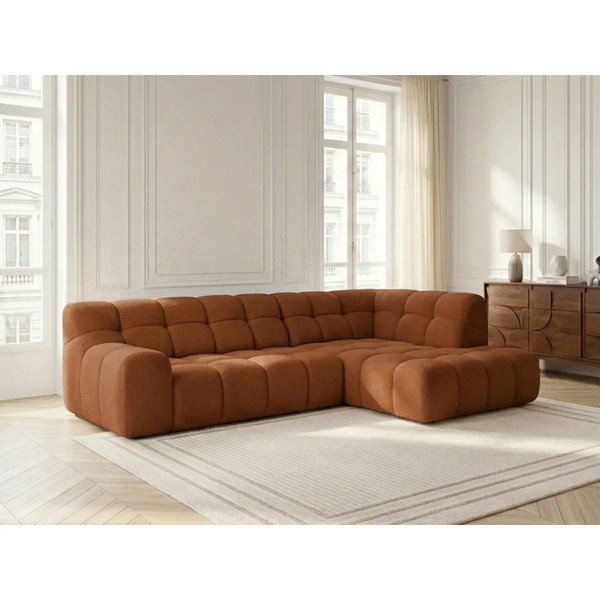 Oranž diivanvoodi/elektrilise istmepikendusega nurgadiivan (parem nurk/L-kujuline) Andre - Bobochic Paris-image-3