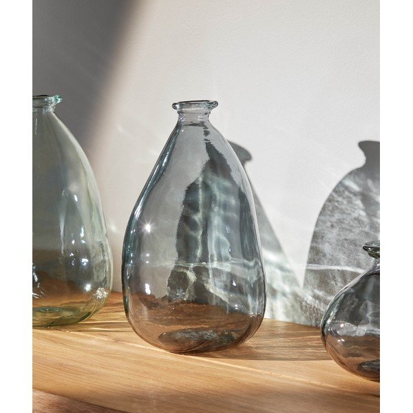 Sinine vaas taaskasutatud klaasist (kõrgus 36 cm) Brenna - Kave Home-image-1