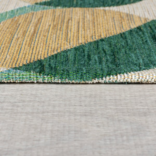 Kollakas-roheline vaip 155x230 cm Carlos Circle Geo - Flair Rugs-image-4