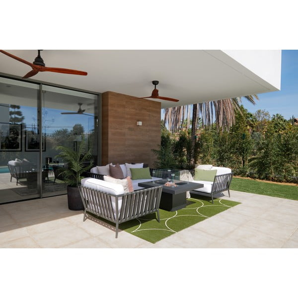 Tumeroheline sise/välisvaip 70x100 cm Boo Dark Olive – Pappelina-image-4