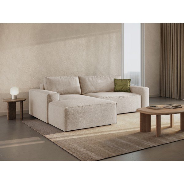 Beež bukleekangast nurgadiivanvoodi (vasak nurk) Jodie - Micadoni Home-image-1