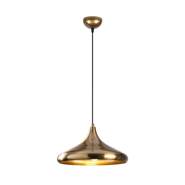 Kuldne rippvalgusti metallist varjuga ø 35 cm Berceste - Opviq lights-image-2