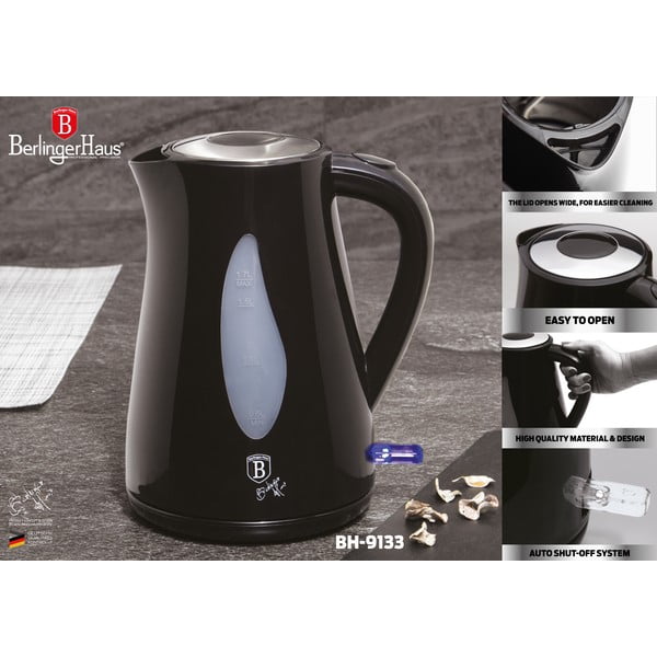 Must veekeetja 1,7 l Black Silver Collection - BerlingerHaus-image-2