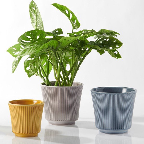 Kollane keraamiline pott Glossi, ø 12 cm - Big pots-image-1