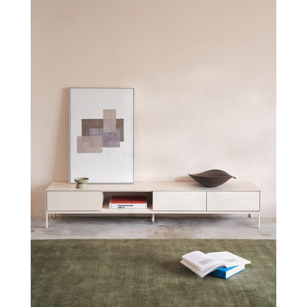 Valge telerilaud 195x35 cm Vedrana - Kave Home-image-1