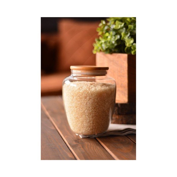 Skleněná dóza s bambusovým víkem Bambum Rella Small-image-3