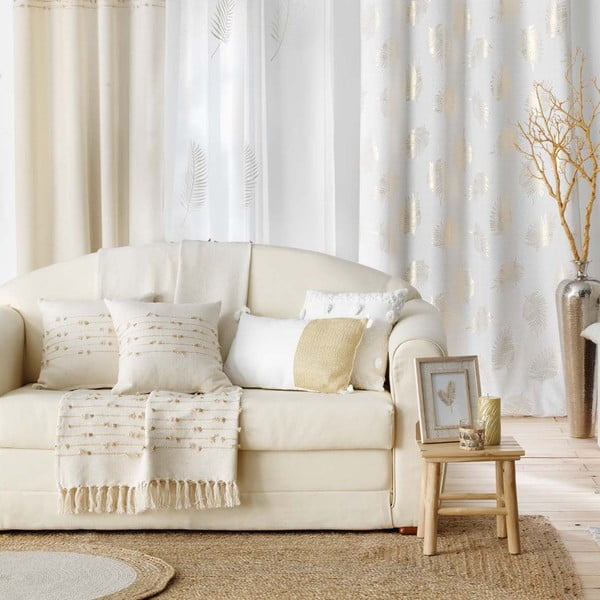 Beež puuvillane kardin 140x240 cm Golden Sunset - douceur d'intérieur-image-4