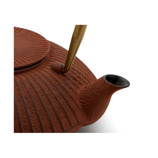 Helepunane malmist teekann 1,1 l Linhai - Bredemeijer-image-1