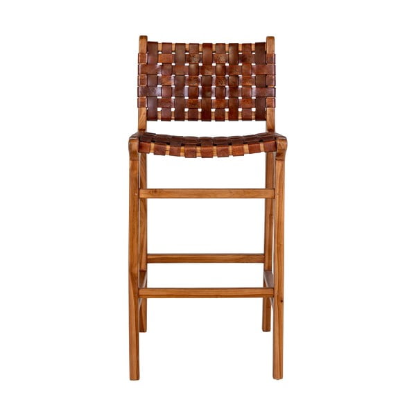 Pruun tiikpuust baaritool 101 cm Perugia - House Nordic-image-1