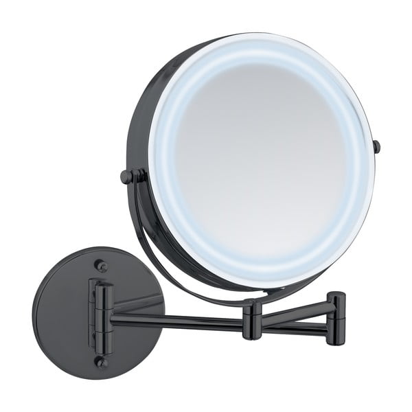 Kosmeetiline peegel valgustuse/suurendusega (5x suurendus) ø 25,5 cm Lumi - Wenko
