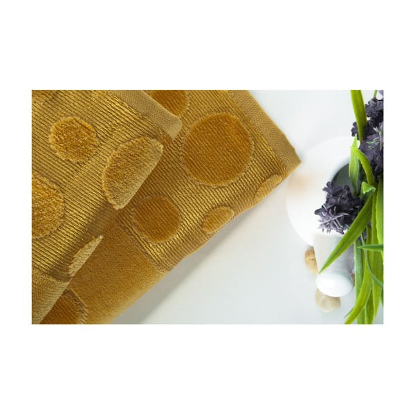 Set dvou ručníků Tropical Mustard Color, 70x140 a 50x90 cm