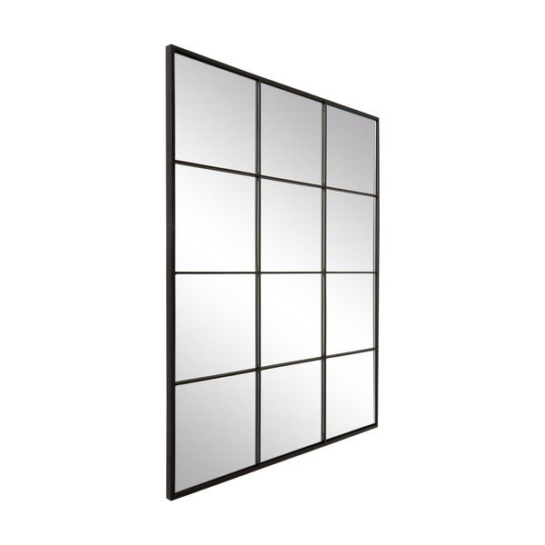 Musta metallraamiga seinapeegel , 70 x 90 cm Clarita - Westwing Collection-image-2