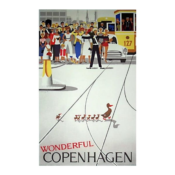 Plakát Architectmade Wonderful Copenhagen, 50 x 70 cm