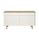 Valgest tammepuust madal kapp Amalfi - Unique Furniture