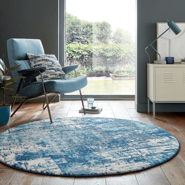 Sinine ümmargune vaip ø 160 cm Cocktail Wonderlust - Flair Rugs-image-1