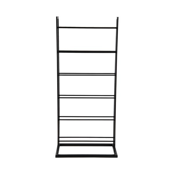 Must metallist seinale paigaldatav veiniriiul, 5le pudelile 38x84,5x20 cm Single Floor - PT LIVING