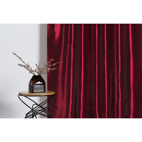 Bordoopunane kardin 140x245 cm Royal Taffeta - Mendola Fabrics-image-2