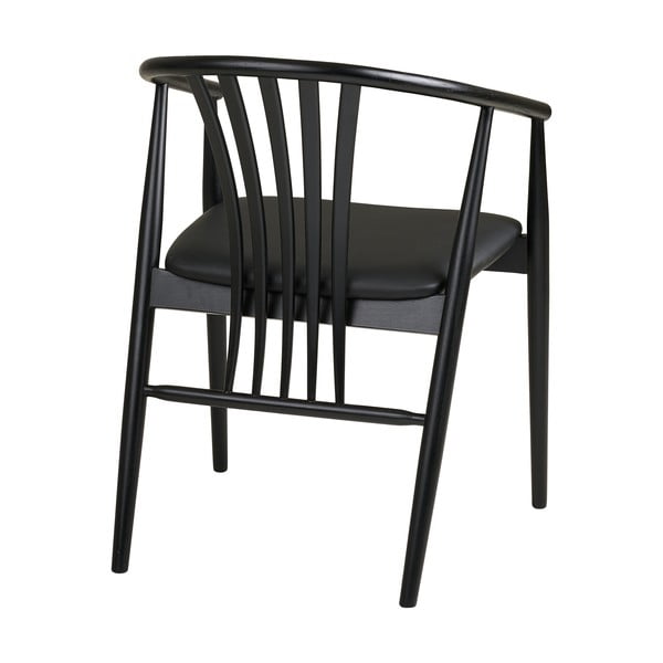 Must pöögipuidust käetugedega söögitool Agustin – House Nordic-image-4