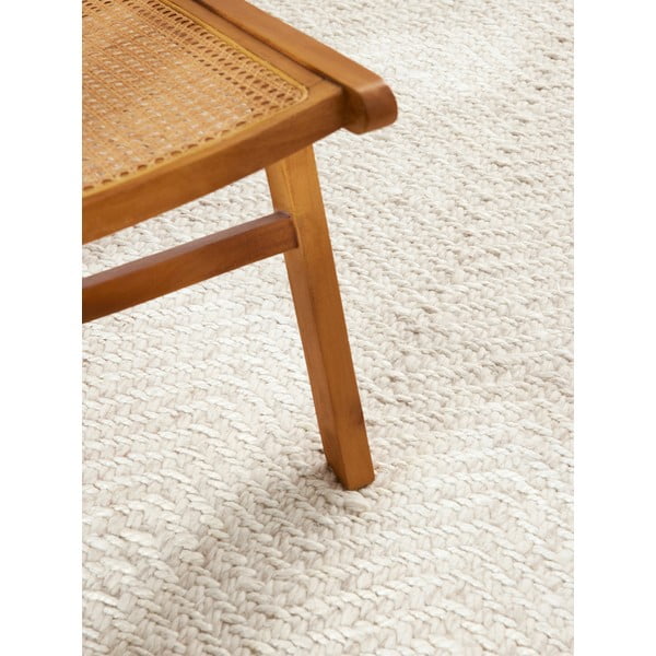 Kreem-elevandiluu värvi käsitsi kootud villasegust vaip 80x200 cm Majoli - Elle Decoration-image-4