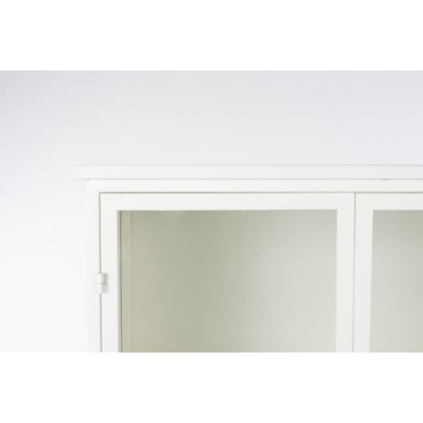 Valge metallist vitriinkapp 35x150 cm Miya - White Label-image-3