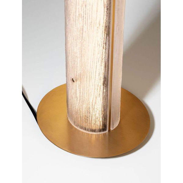 Messingist värvi metallist LED-laualamp klaasist varjundiga (kõrgus 40 cm) Gloree - Nova Luce-image-3