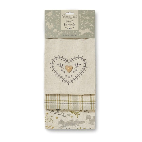 Köögirätikud ja potialus komplektis 4 tk Woodland – Cooksmart ®-image-3