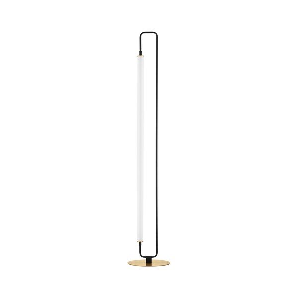 Valge/matt must metallist LED-põrandalamp (kõrgus 150 cm) Wetro - Nova Luce