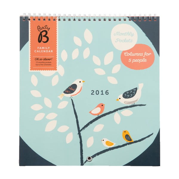 Rodinný kalendář Birds 2016