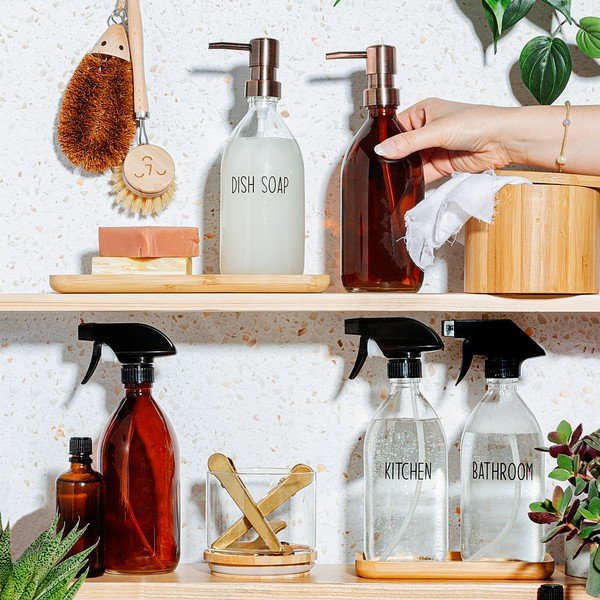 Klaasist pihustuspudel 500 ml Amber - Sass & Belle-image-1