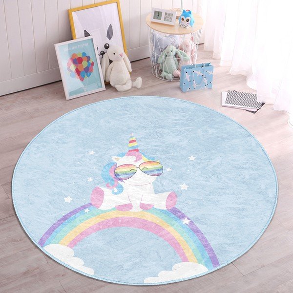 Helesinine laste vaip ø 80 cm Comfort - Mila Home-image-2