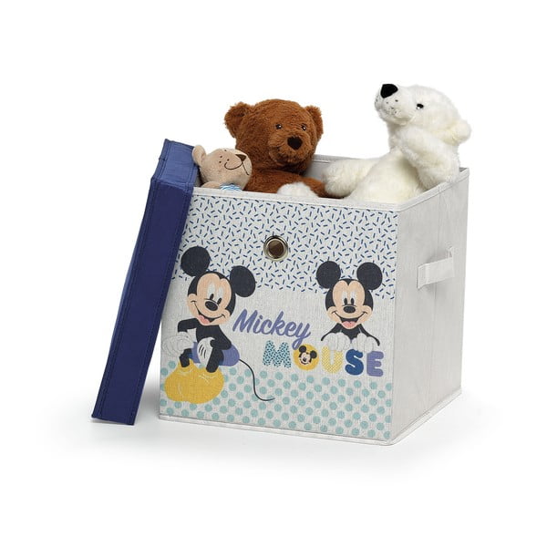 Laste tekstiili hoiukarp kaanega Mickey, 30 x 30 x 30 cm Disney - Domopak