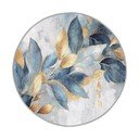Sinine-kuldne pestav ümmargune vaip ø 120 cm Golden Leaves - Mila Home