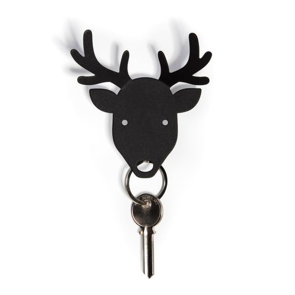 Věšák na klíče Deer, černý