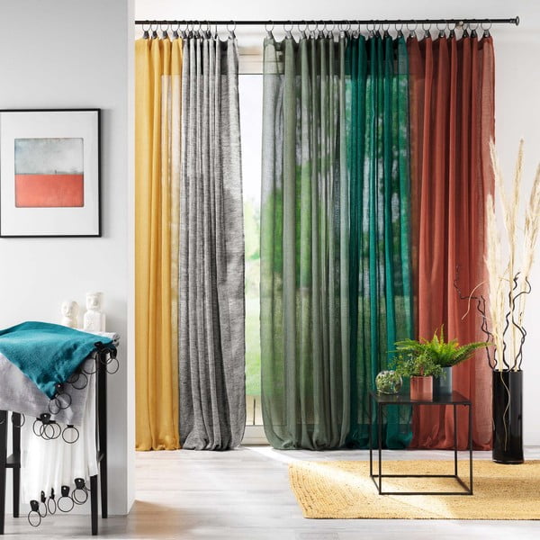 Sinine voile-kardin 140x240 cm Linka – douceur d'intérieur-image-3