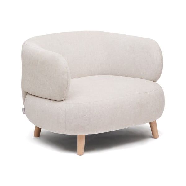 Beež šenillist tugitool Luisa - Kave Home