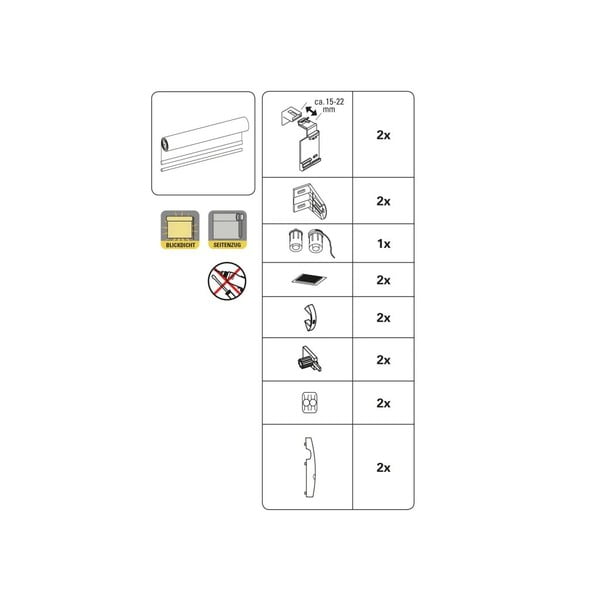 Valge ruloo 72,5x150 cm Mini Termo - Gardinia-image-2
