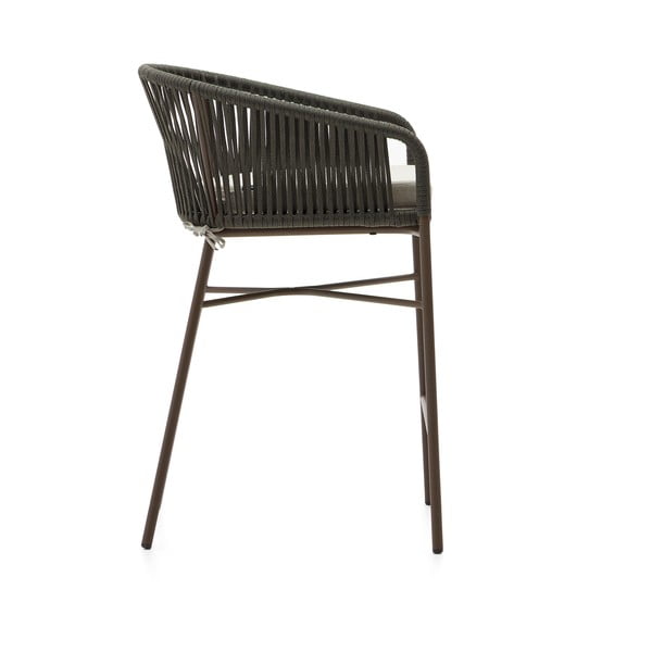 Aiatool Yanet rohelise punutud korviga, kõrgus 85 cm - Kave Home-image-3