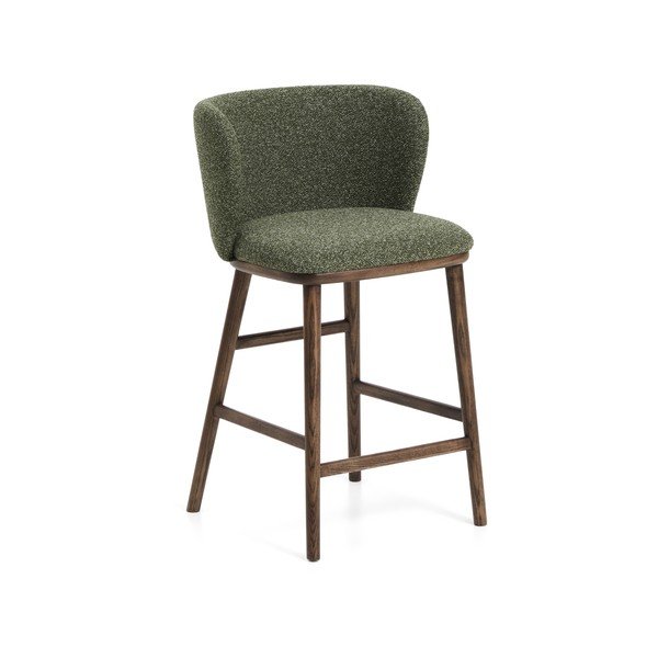 Tumeroheline polsterdatud baaritool (istme kõrgus 65 cm) Ciselia - Kave Home