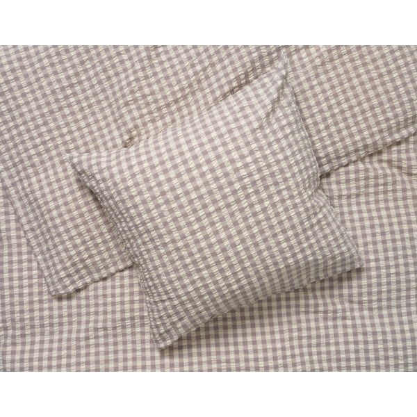 Halli-beež pikendatud krepp voodipesu kaheinimesevoodile 200x220 cm Bæk&Bølge - JUNA-image-1