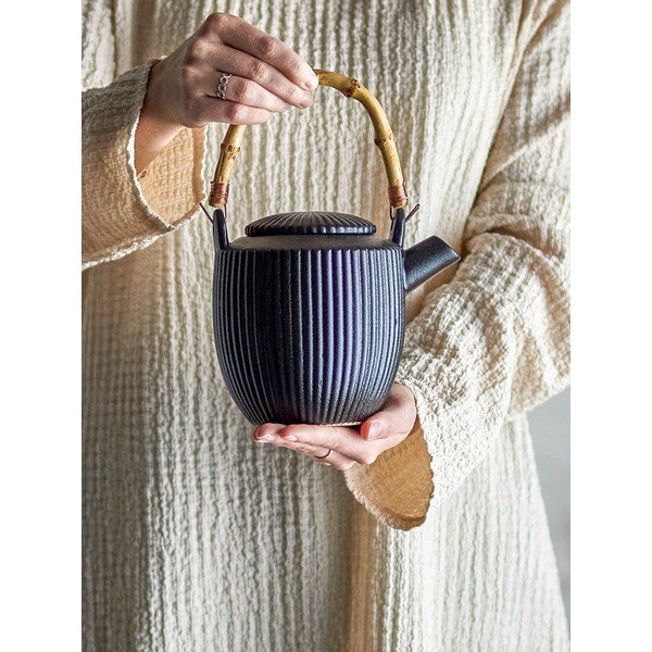 Must kivikeraamikast teekann 850 ml Neri - Bloomingville-image-3