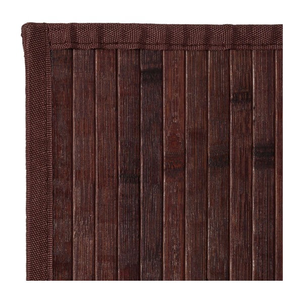 Tumepruun bambusest vaip 140x200 cm – Casa Selección-image-1