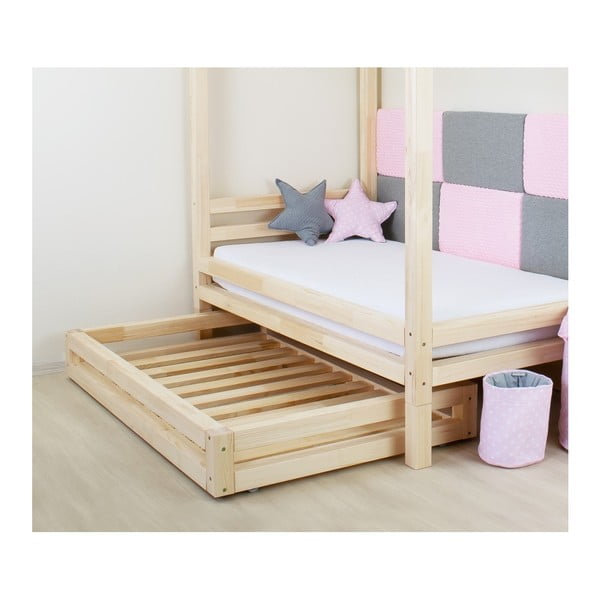 Set lakované zásuvky pod postel a 4 prodloužených nohou Benlemi, pro postel 90 x 180 cm-image-2