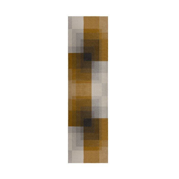 Hall ja kollane vaip , 60 x 230 cm Plaza - Flair Rugs
