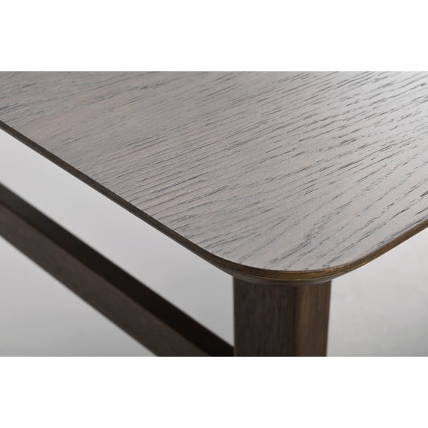 Pruun söögilaud tammedekoriga , 205 x 95 cm Nagano - Rowico-image-3